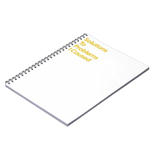 Oplossingen voor problemen die ik heb veroorzaakt notitieboek (Linkerzijde)