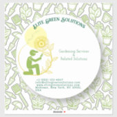 Oplossingen voor tuinieren en landschapsarchitectu sticker (Vel)