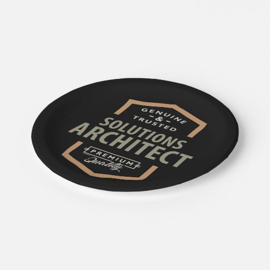 Oplossingsarchitect Papieren Bordje (Gekanteld)