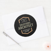 Oplossingsarchitect Ronde Sticker (Envelop)