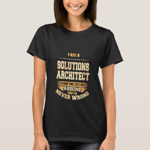 Oplossingsarchitect voor vrouwen om tijd te bespar t-shirt