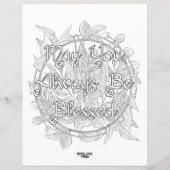 Oplossingscène Wicca Word-zoekblad en kleurblad (Achterkant)