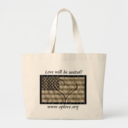 OpLove Totebag Grote Tote Bag (Voorkant)