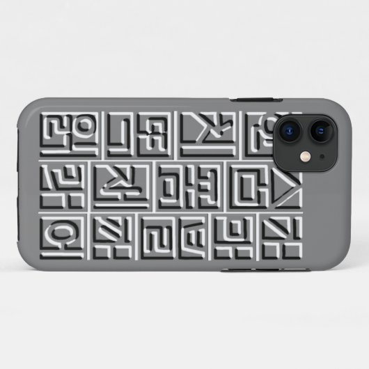 Opluchting ~hangeul~ Case-Mate iPhone case (Achterkant (horizontaal))