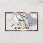Opmaak en penselen Glitter Drip Eye lashes Klantenkaartje (Voorkant)