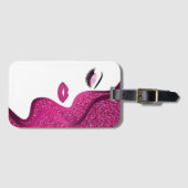 Opmaak met glittereffect bagagelabel (Voorkant (horizontaal))