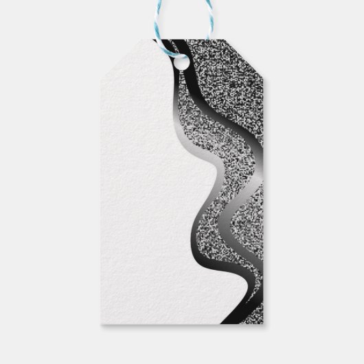 Opmaak met glittereffect cadeaulabel (Achterkant)