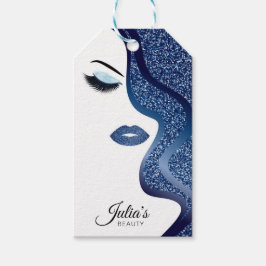 Opmaak met glittereffect cadeaulabel