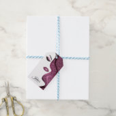 Opmaak met glittereffect cadeaulabel (Met Touw)