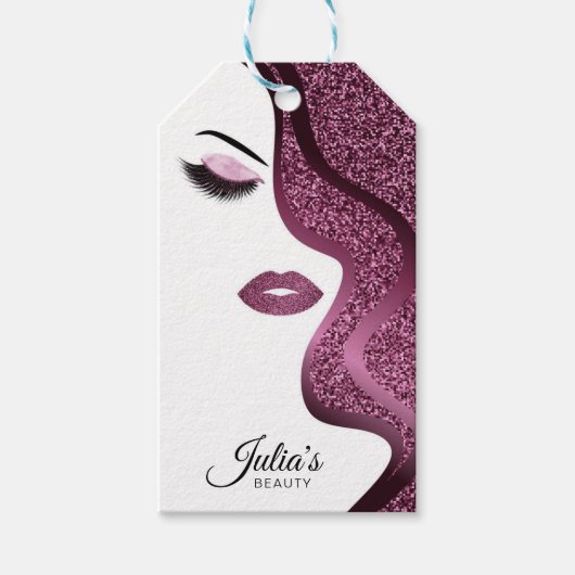 Opmaak met glittereffect cadeaulabel (Voorkant)