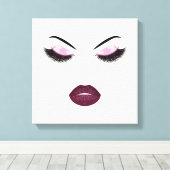 Opmaak met glittereffect canvas afdruk (Insitu (Houten vloer))