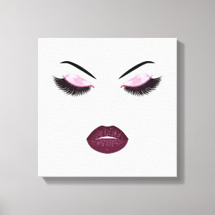 Opmaak met glittereffect canvas afdruk