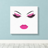 Opmaak met glittereffect canvas afdruk (Insitu (Houten vloer))