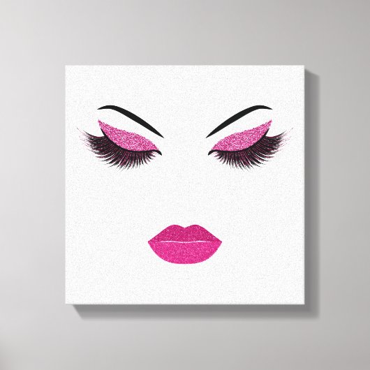 Opmaak met glittereffect canvas afdruk (Voorkant)