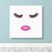 Opmaak met glittereffect canvas afdruk (Insitu (Houten vloer))