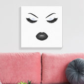 Opmaak met glittereffect canvas afdruk (Insitu (Woonkamer))