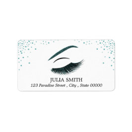 Opmaak met glittereffect etiket