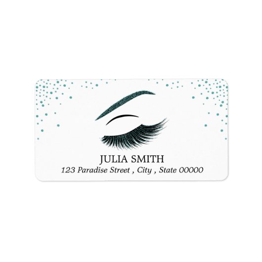 Opmaak met glittereffect etiket (Voorkant)