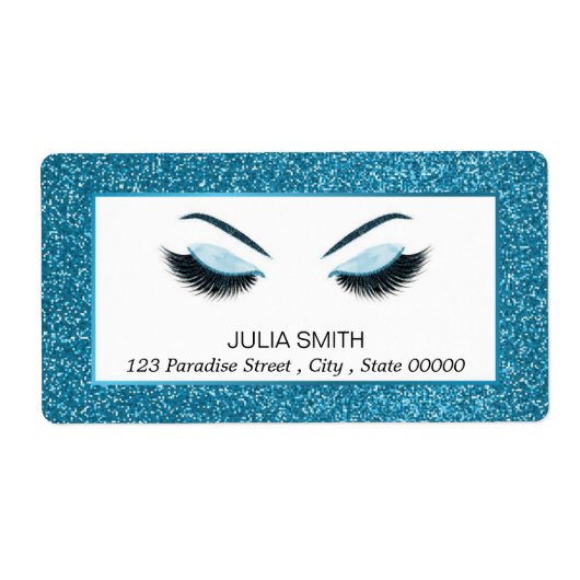 Opmaak met glittereffect etiket (Voorkant)