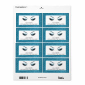 Opmaak met glittereffect etiket (Full Sheet)