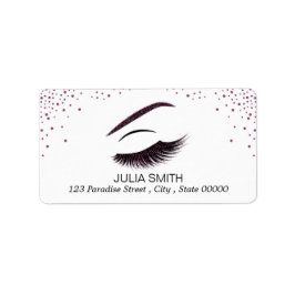 Opmaak met glittereffect etiket