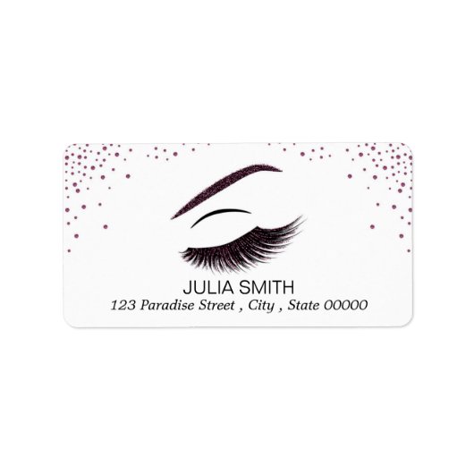 Opmaak met glittereffect etiket (Voorkant)