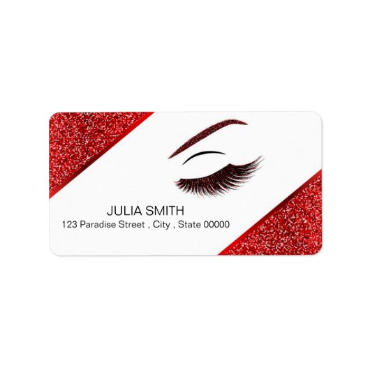 Opmaak met glittereffect etiket (Voorkant)