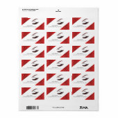 Opmaak met glittereffect etiket (Full Sheet)