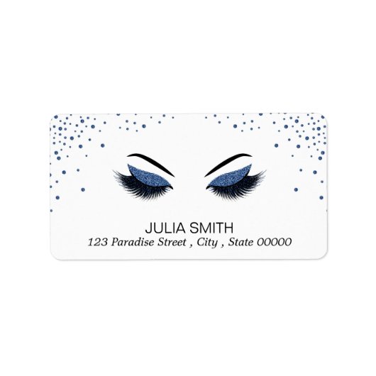 Opmaak met glittereffect etiket (Voorkant)