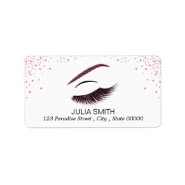 Opmaak met glittereffect etiket