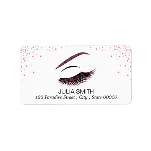 Opmaak met glittereffect etiket (Voorkant)