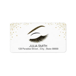 Opmaak met glittereffect etiket