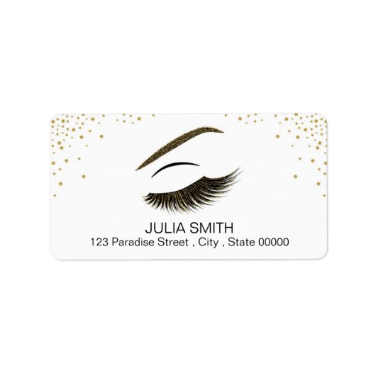 Opmaak met glittereffect etiket (Voorkant)