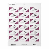 Opmaak met glittereffect etiket (Full Sheet)