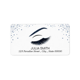 Opmaak met glittereffect etiket