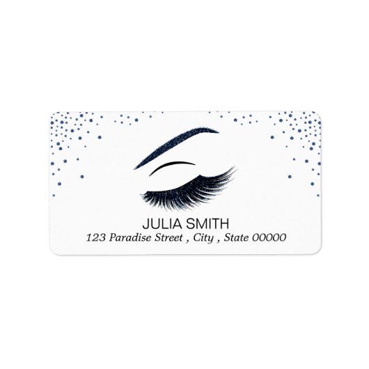 Opmaak met glittereffect etiket (Voorkant)