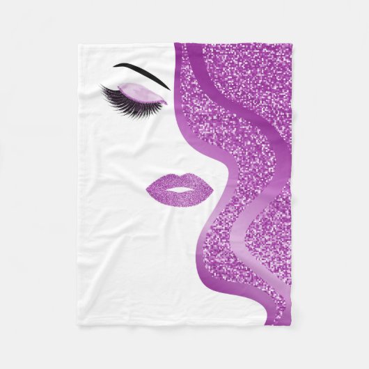 Opmaak met glittereffect fleece deken (Voorkant)
