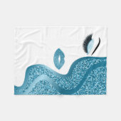 Opmaak met glittereffect fleece deken (Voorkant (Horizontaal))