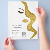 Opmaak met glittereffect flyer (Hand)