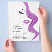 Opmaak met glittereffect flyer (Hand)