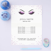 Opmaak met glittereffect flyer (Enkel)