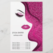 Opmaak met glittereffect flyer (Voorkant)