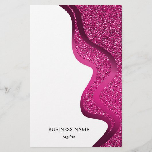 Opmaak met glittereffect flyer (Achterkant)