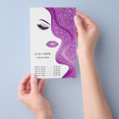 Opmaak met glittereffect flyer (Hand)