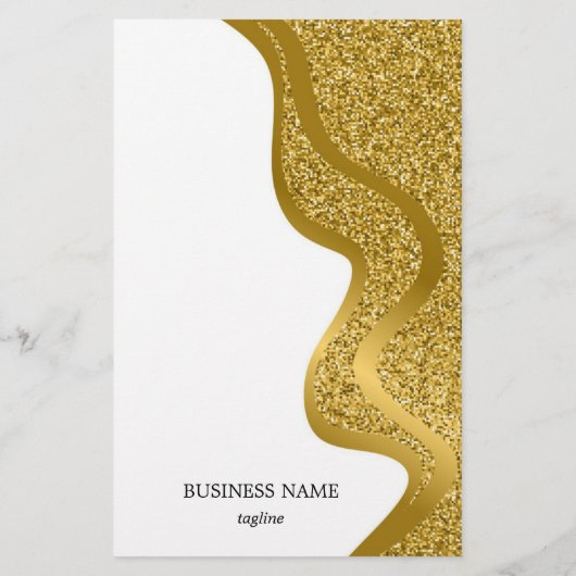 Opmaak met glittereffect flyer (Achterkant)