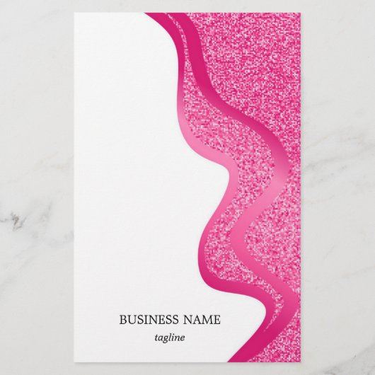 Opmaak met glittereffect flyer (Achterkant)