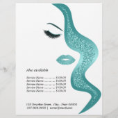 Opmaak met glittereffect flyer (Achterkant)
