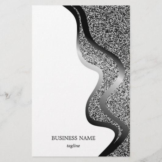 Opmaak met glittereffect flyer (Achterkant)