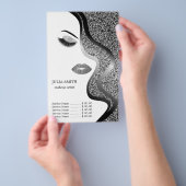 Opmaak met glittereffect flyer (Hand)