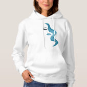 Opmaak met glittereffect hoodie (Voorkant)